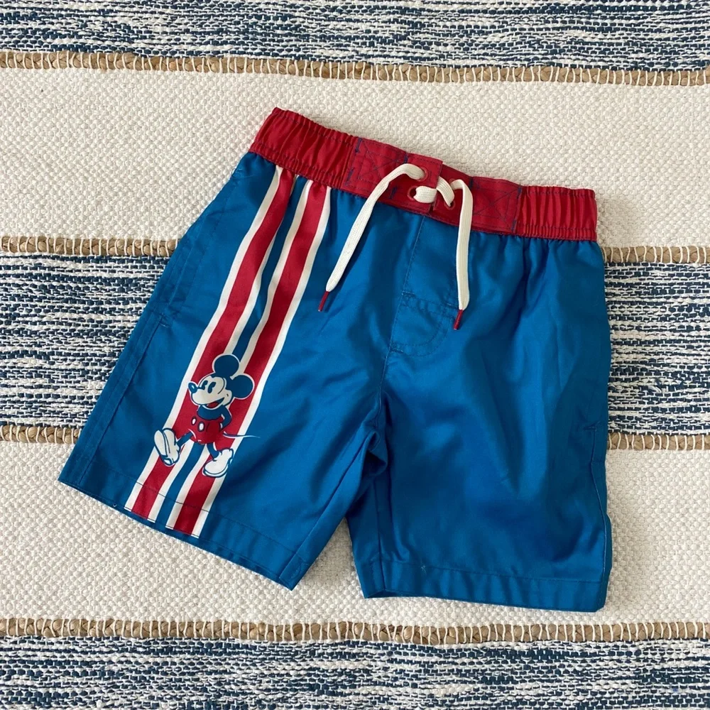 JK Disney Mickey Mouse Swim Trunks Board Shorts XS *NWOT